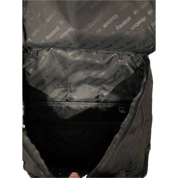 Reebok Top Loading Computer Black Backpack - Picture 3 of 3